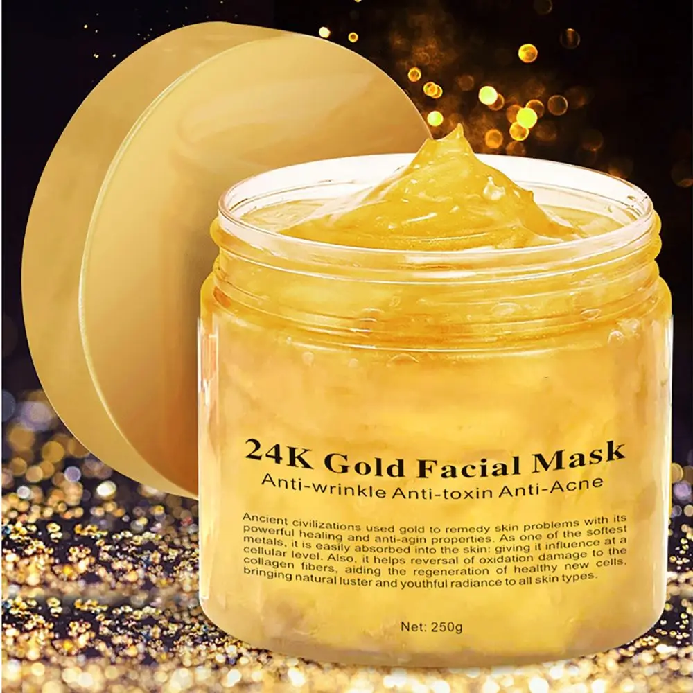 

Golden Collagen Repair Sleeping Mask Moisturizing Pore Shrinking Cream Smear Face Mask Oil Control Whitening Masks Face Skincare
