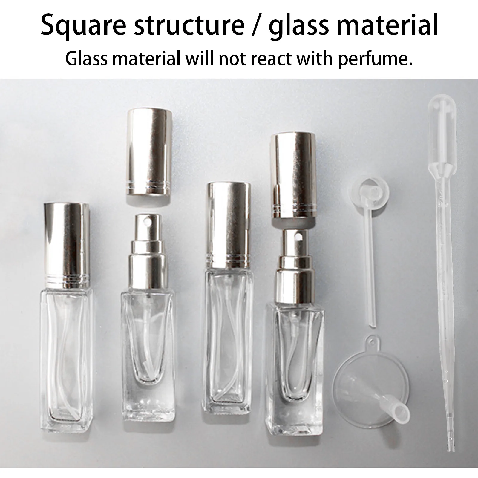 

Glass Perfume Spray Bottle 6ml/9ml Liquid Reusable Mini Oil Can Fill Empty Bottles Refillable Container