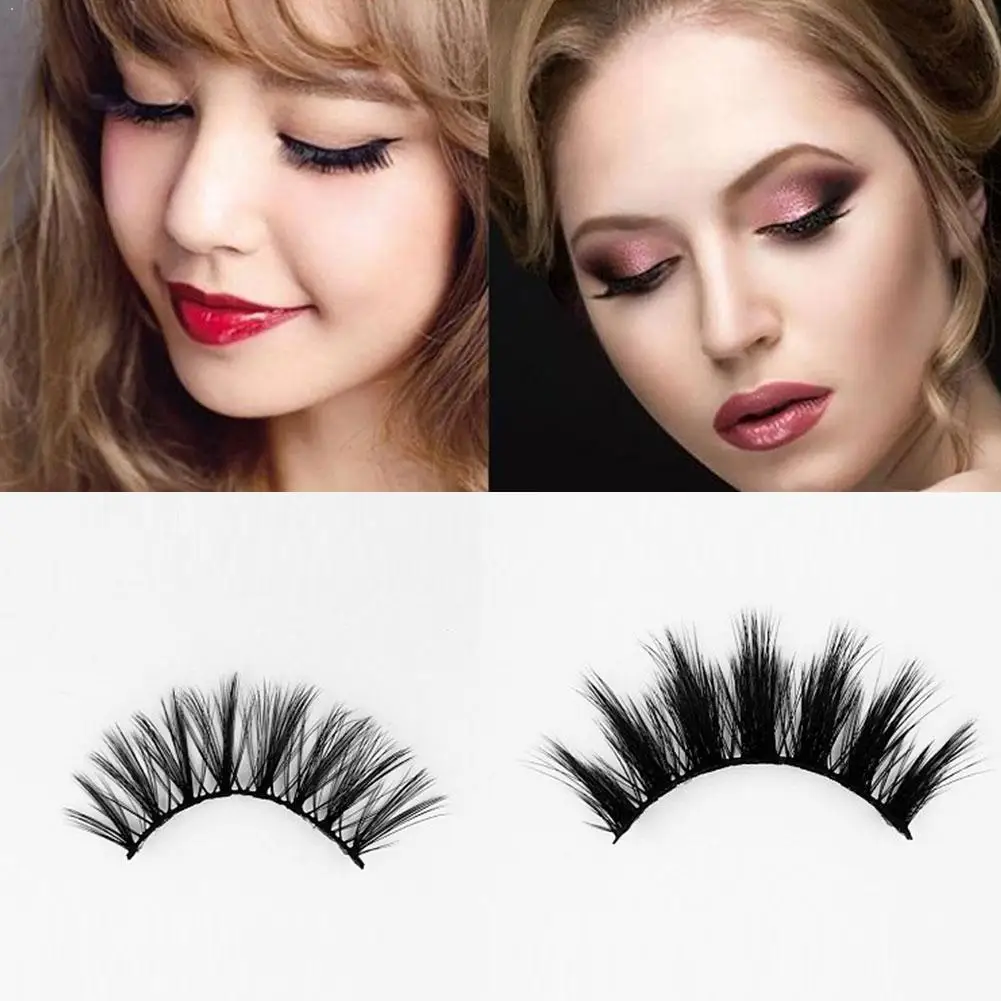 

16 Pairs of False Eyelashes 3D Mink Dramatic Volume Eyelashes For Fashion Extension Makeup Girls False Natural J1M2