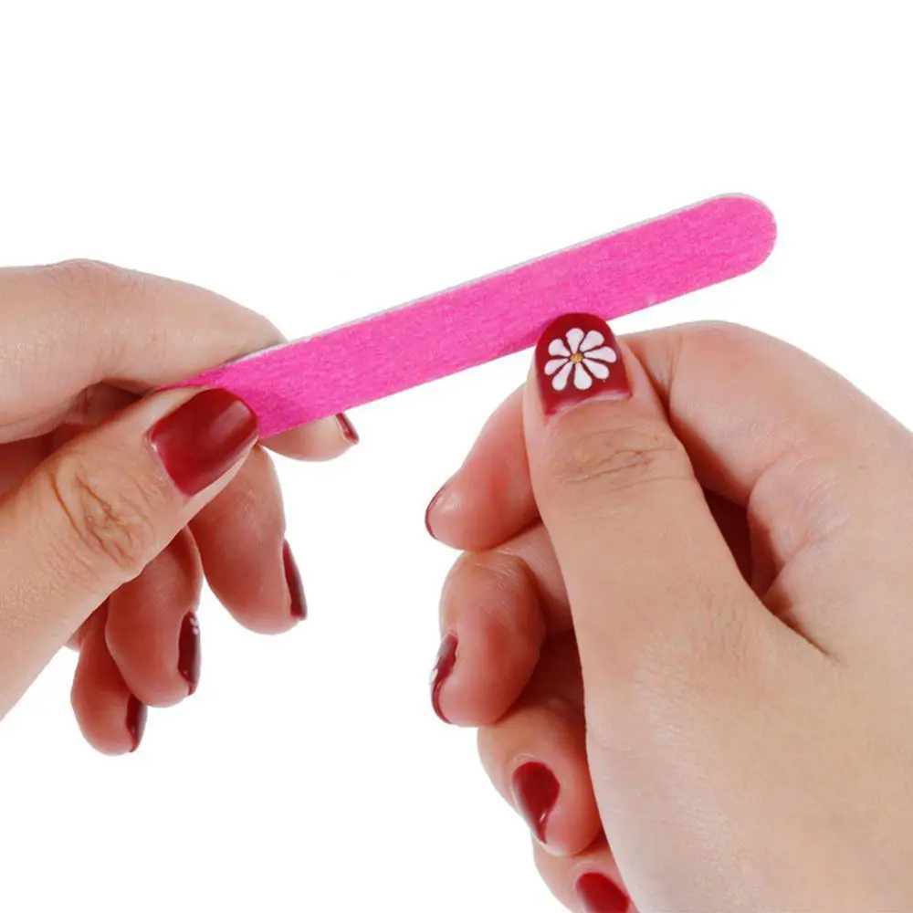 

50% Hot Sale 100Pcs Home Beauty Salon Double-Sided Disposable Nail File Emery Shaping Board