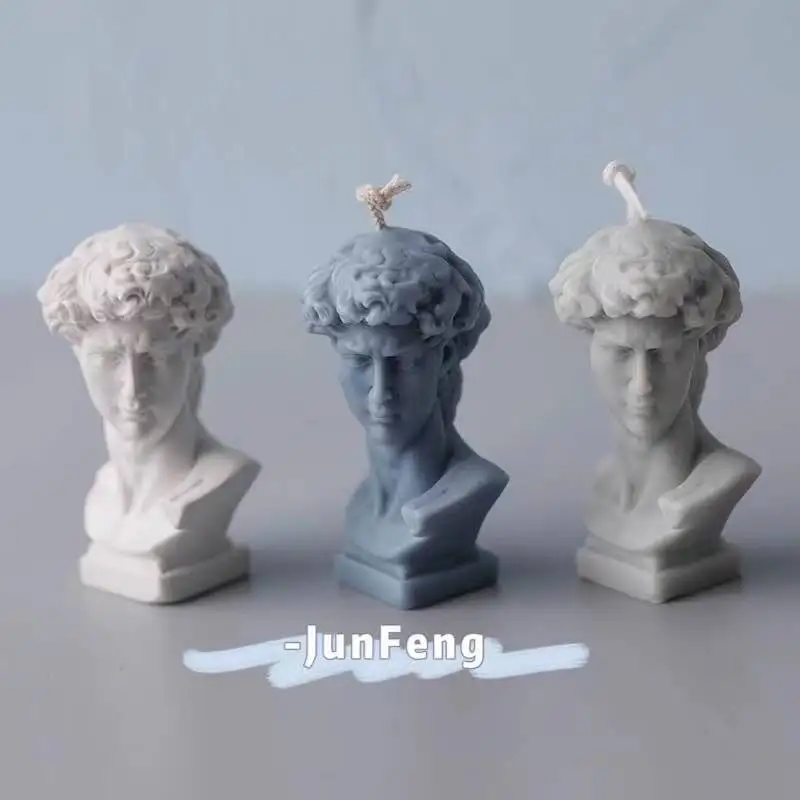

Greek European retro portrait David Aromatherapy plaster decoration ornaments David Portrait Aromatherapy candle ornaments