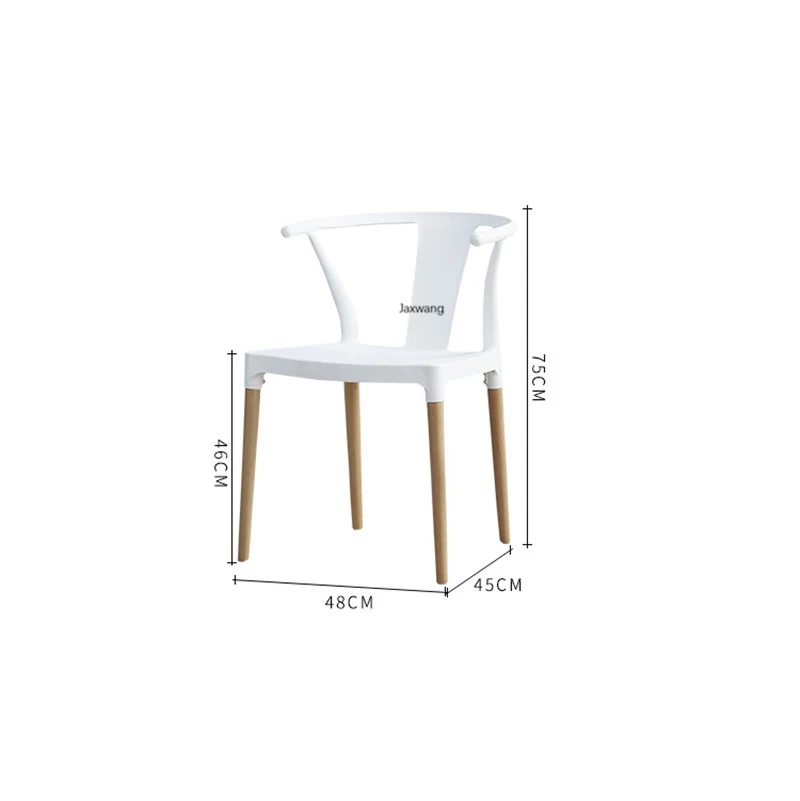 

Nordic Dining Chairs Kitchen Furniture Armchair Modern Minimalist Japanese Dining Chair Solid Wood Creative Leisure Dining Chair