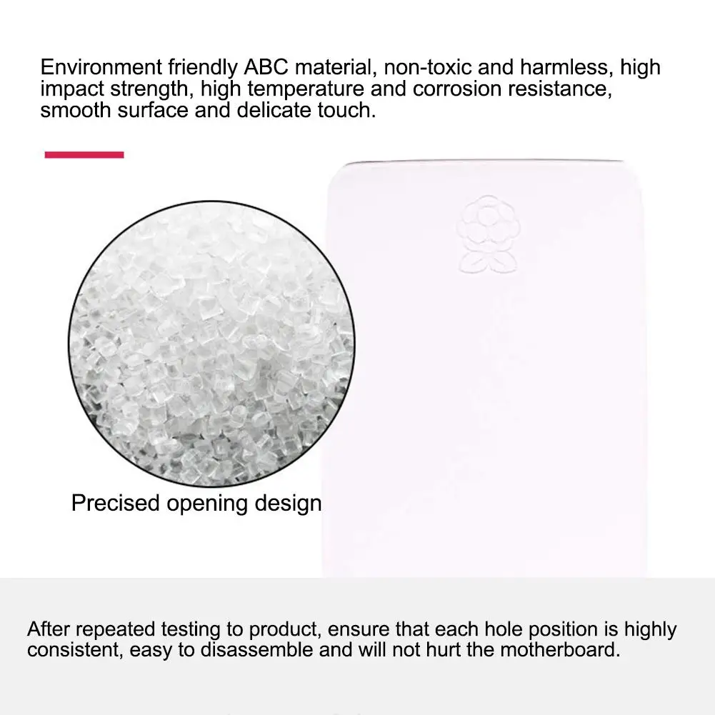 Экологически чистый ABS корпус красный и белый CNC защитный чехол для Raspberry Pi