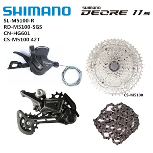 Набор скоростей для горного велосипеда SHIMANO DEORE M5100 1x11, Задний рычаг переключения передач для горного велосипеда Dearilleur кассета с цепью