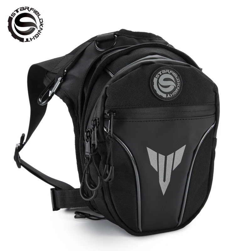 Мотоциклетная сумка на пояс для мотоциклиста Спортивная Портативная Черная