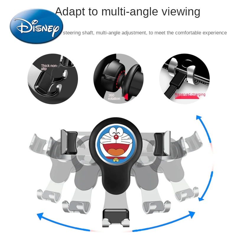 

Disney Minnie Car Navigation Frame Cartoon Gravity Sensor Support Frame Universal Air Outlet Mobile Phone Holder Car Metal