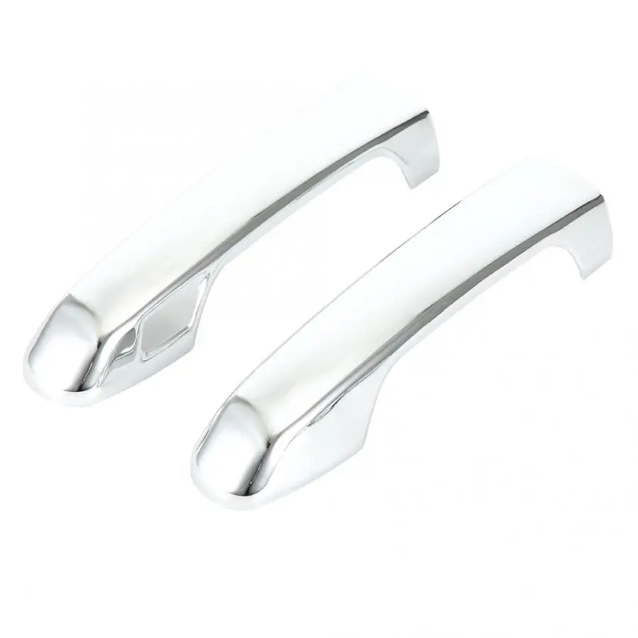 Хромированная внешняя дверная ручка с 2 отверстиями для Toyota Land Cruiser Prado 2018|Внешние