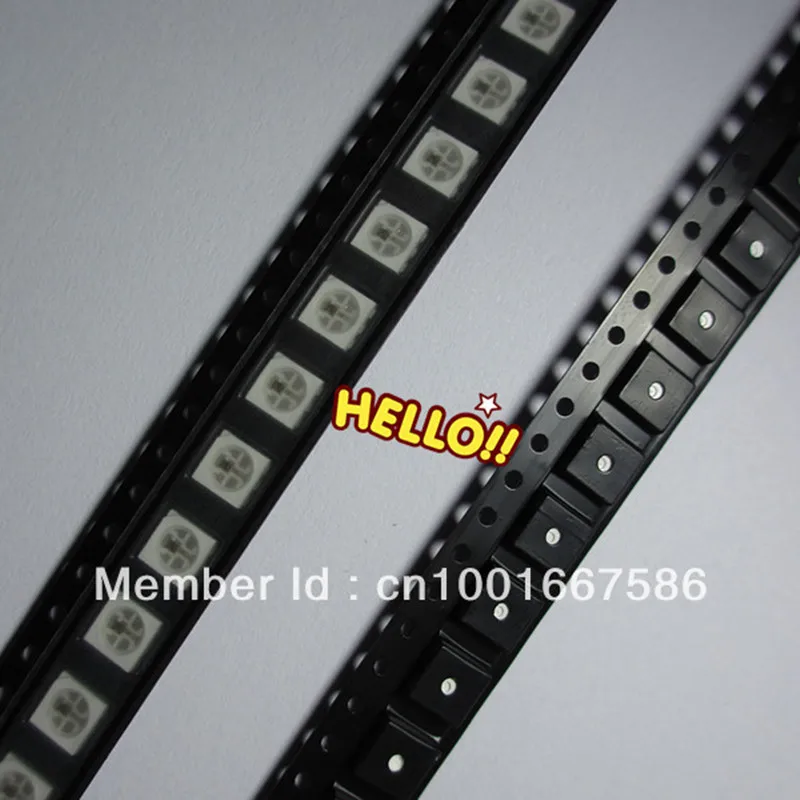 Бесплатная доставка 100 шт. суперяркий WS2812S 5050 SMD RGB WS2811 IC встроенный адресуемый