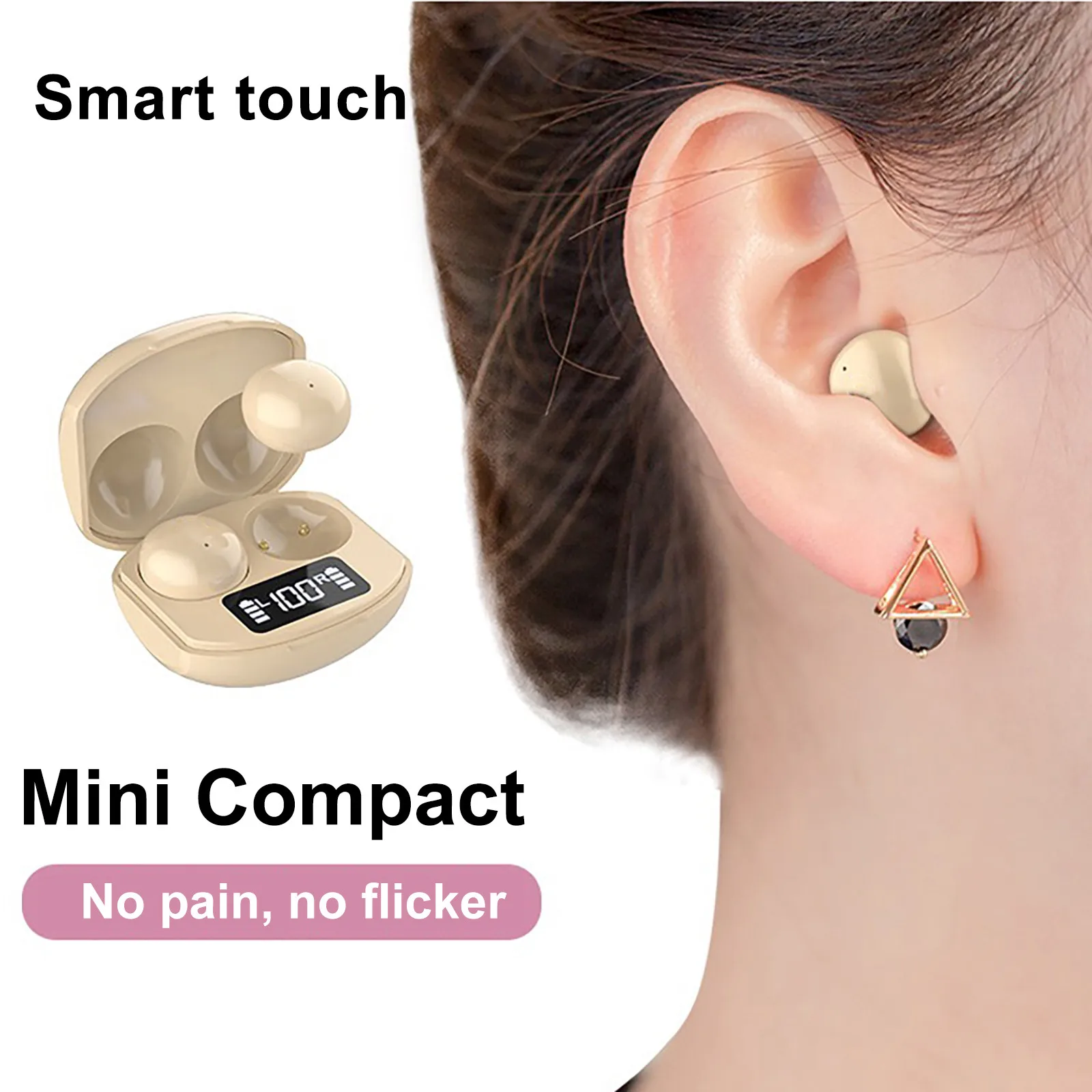 

CP9 TWS Bluetooth 5.0 Wireless In-Ear Headphones Mini Smart Headset Sports Headphones With Mic Pick Up Automatic Pairing Earbuds