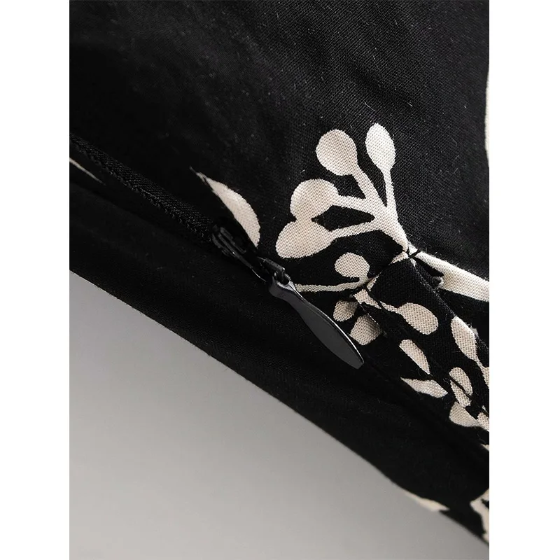 

2020 New Autumn Women Dress Print Full Sleeve V-Neck Mid-Calf Dresses Female Fashion Casual Women Clothes