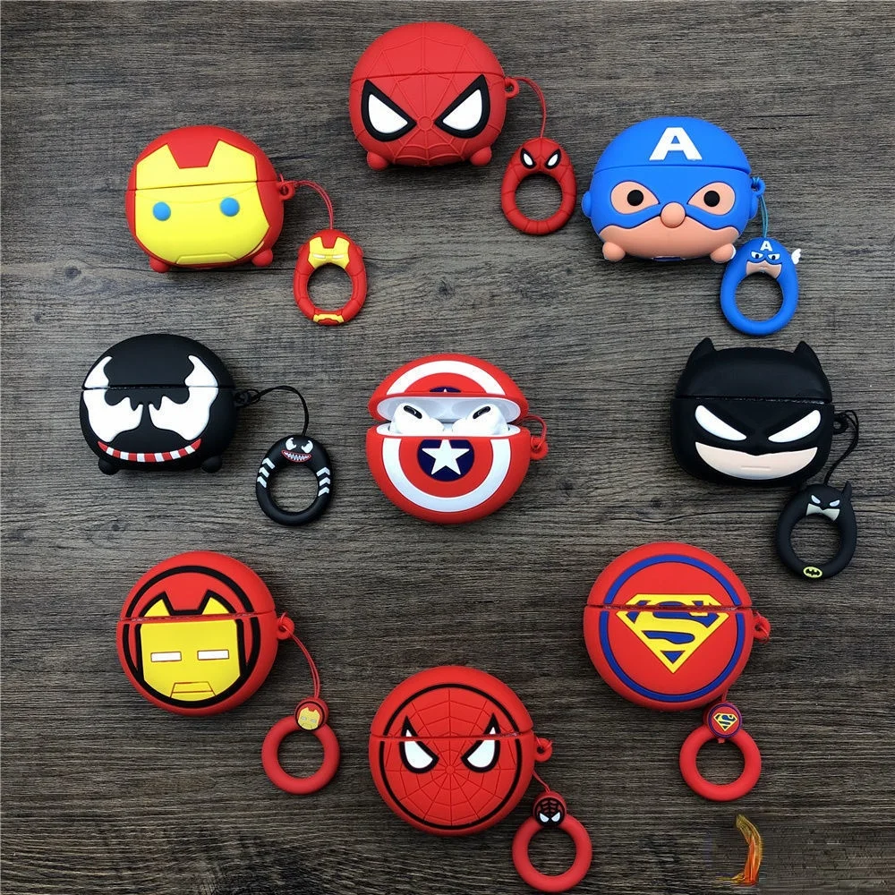 

2021 Marvel Super Heroes Case for Airpods Pro 1/2/3 Cover Protective Earphone Cases Headphones Funda Protective for Airpods Co