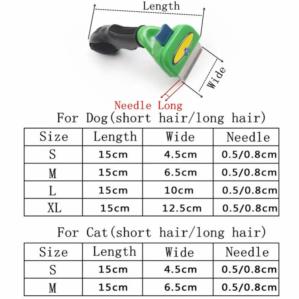 

Pet Dog Cat Hair Removal Brush Comb Pet Grooming Tools Hair Shedding Trimmer Comb For Dogs Cats Beauty Brushes