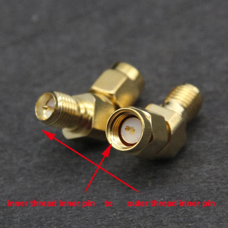 

2pcs RC Drone SMA Male to Female Plug FPV Glasses Image Transmission Antenna Elbow Connector Inner Pin/Hole Connecting Adapter