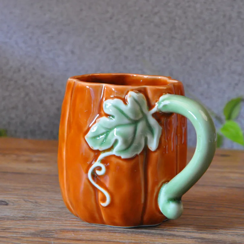 pumpkin storage bowl plates mug ceramic storage box butter plate with cover kitchen appliance free global shipping