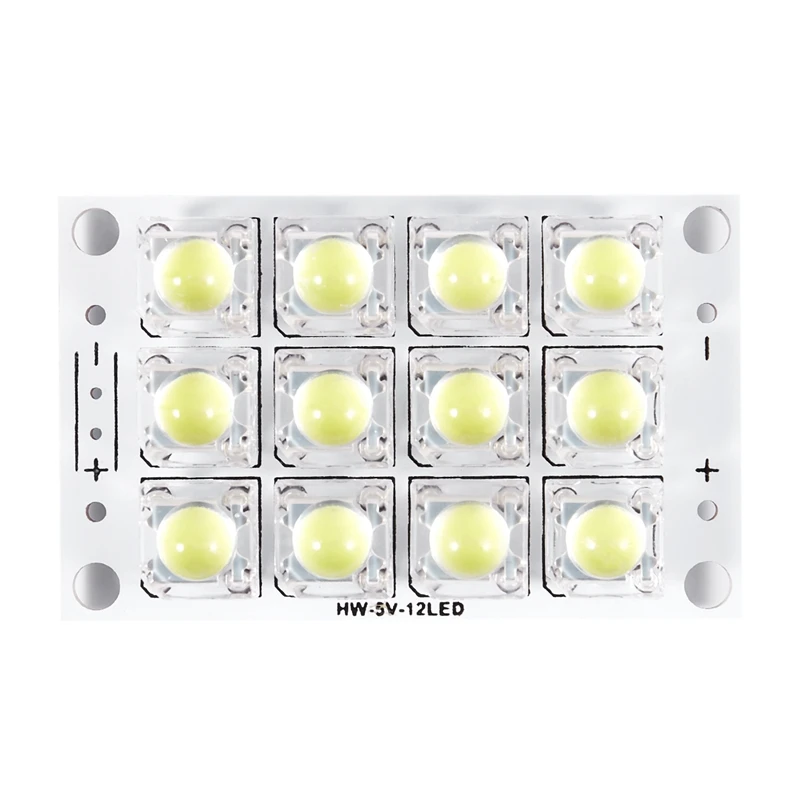 New DC 3V 5V 12 LED Super Bright White Piranha LED Circuit Board LED Lights Light Yacht