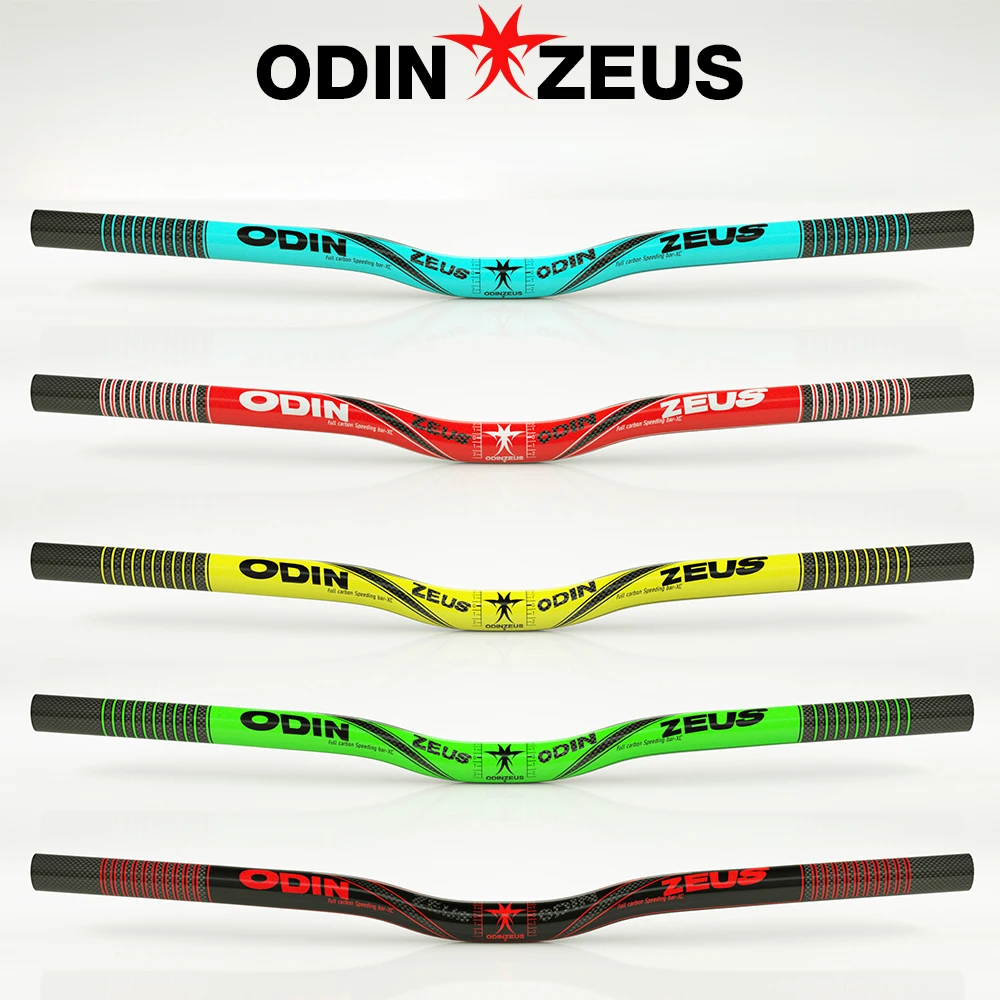 

ODINZEUS Increased Intensity 2021 Ten Color New Full Carbon Mountain Bicycle Handlebar /Flat/Rise Clamp 31.8mm/25.4/35/580-740mm