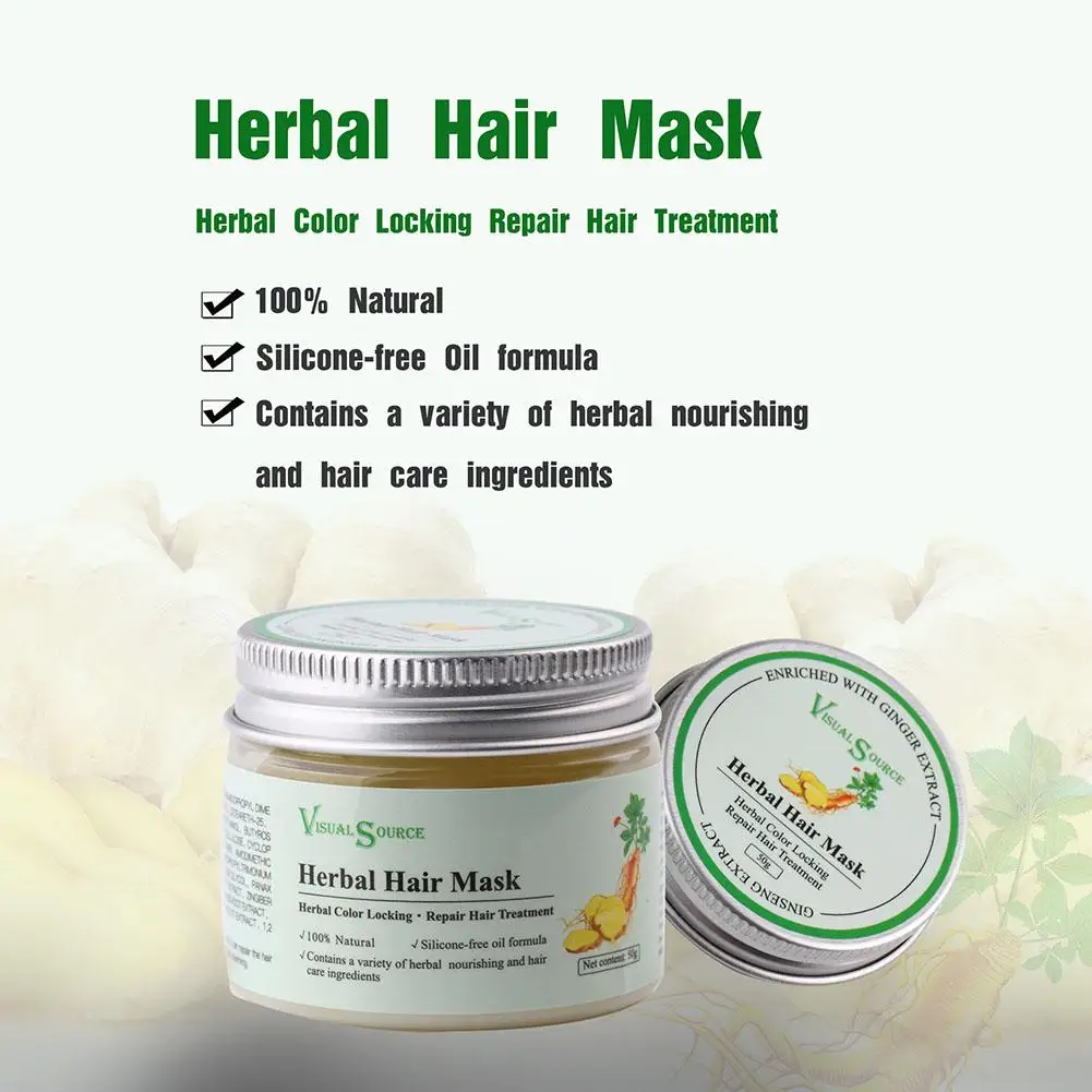 

New High Quality Herbal Hair Mask Color Locking Silicone-Free Repair Hair Hair Care Free Of Silicone Oil For All Hair