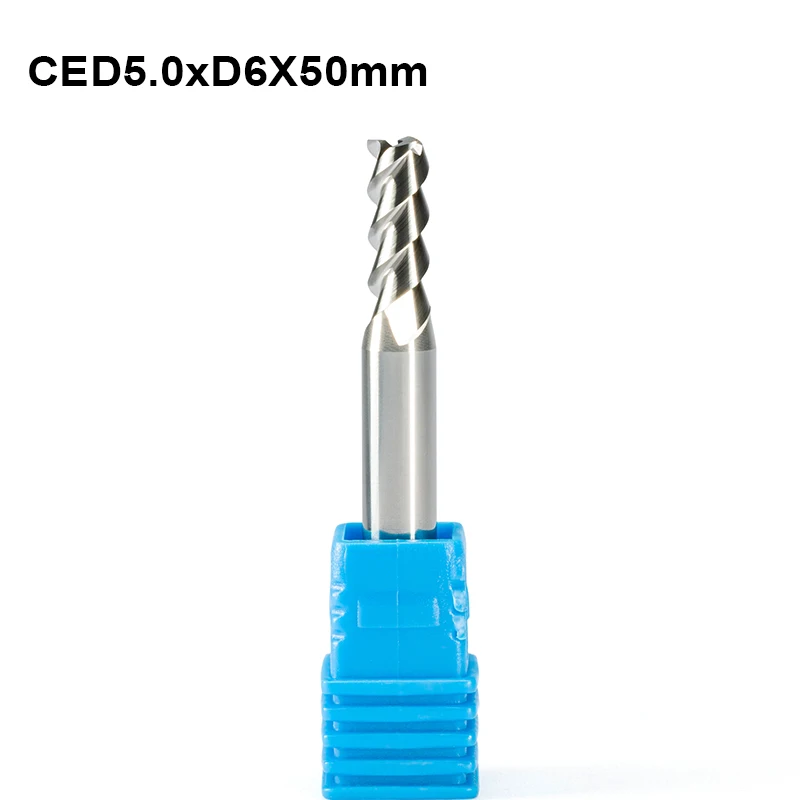 Фрезы из алюминиевого сплава 2 шт./лот HRC55 3F 5 мм 6 OVL 60 | Инструменты