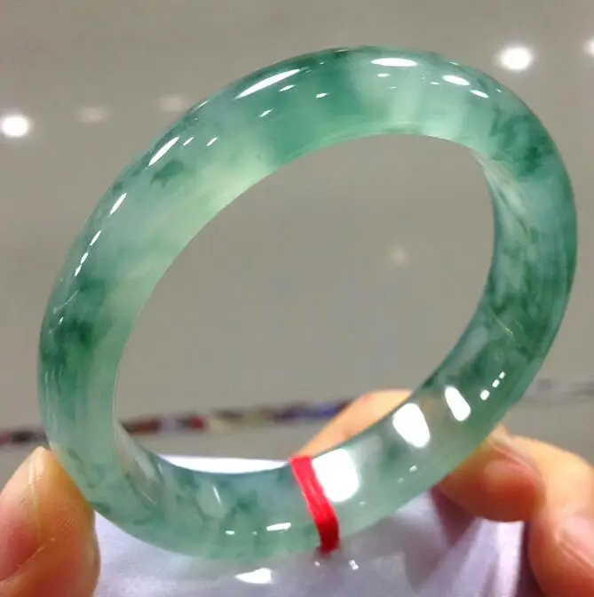 Подлинный мерцающий синий цветок плавающий браслет из нефрита для дома и