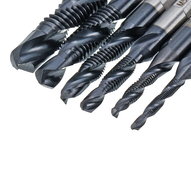 1PC HRC89 Combination Drill Bit Set TiAlN Coated Deburring 1/4" Hexagon Shank M3 / M4 M5 M6 M8 M10 | Инструменты