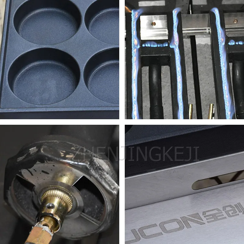 Коммерческая Машина гамбургеров с 16 отверстиями газового типа Электронная печь