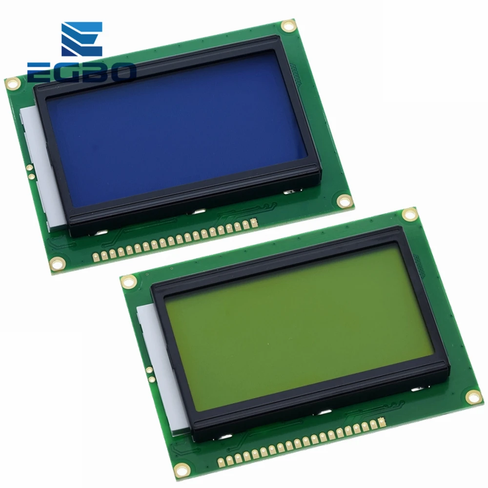 

128*64 DOTS LCD module 5V blue screen 12864 LCD with backlight ST7920 Parallel port LCD12864 for arduino