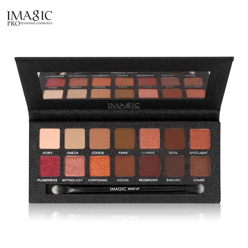 IMAGIC 14 Colors Shimmer Eyeshadow Palette Matte Eye Shadow in One Whit Brush Makeup Set for Beauty Cosmetics |