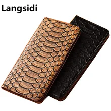 python genuine leather magnetic lock card slot phone case for Xiaomi Poco X3 NFC/Xiaomi POCO F2 Pro/Xiaomi POCOphone F1 cases