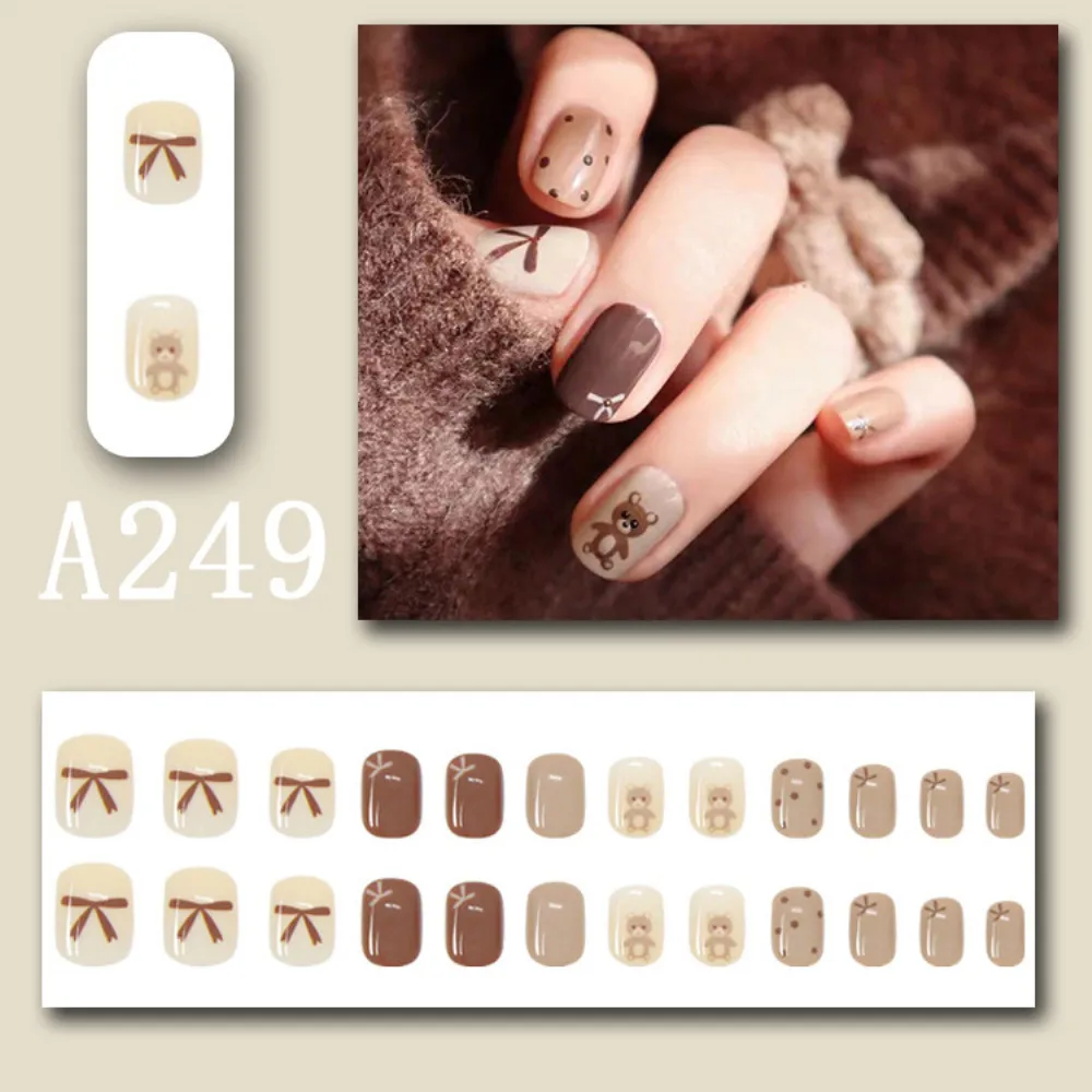 Искусственные ногти короткие круглые градиентные 24 шт. | Красота и здоровье