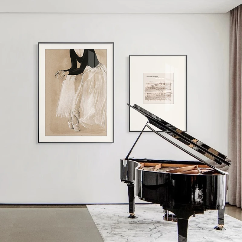 

Abstract Figure Canvas Art Retro Ballet Dancer Painting Pictures Wall Art Poster Print for Living Room Modern Home Decor Cuadros