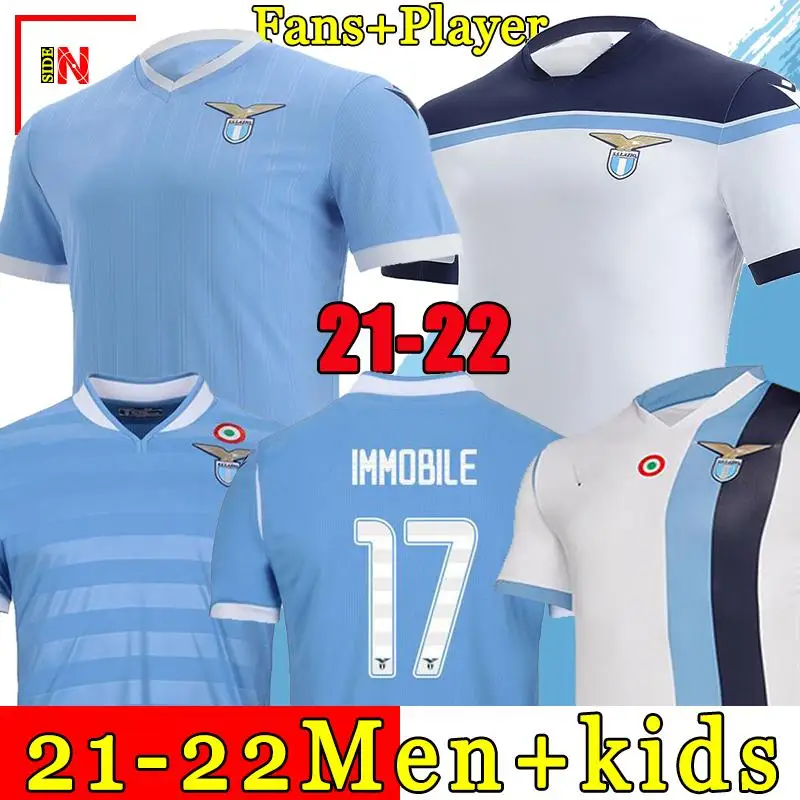 

Lazio Home And Away Soccer Jersey 2021 LUIS ALBERTO SS IMMOBILE SERGEJ 2022 New Top Quality Men Adults+ Kids Kit Soccer Jersey