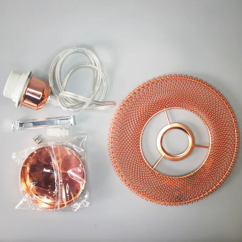 

Vintage Retro Iron Square Ceiling Light Lamp Cozy Decor for Bedroom Corridor Lamp Rose Gold 220V Lamp Loft without Bulb