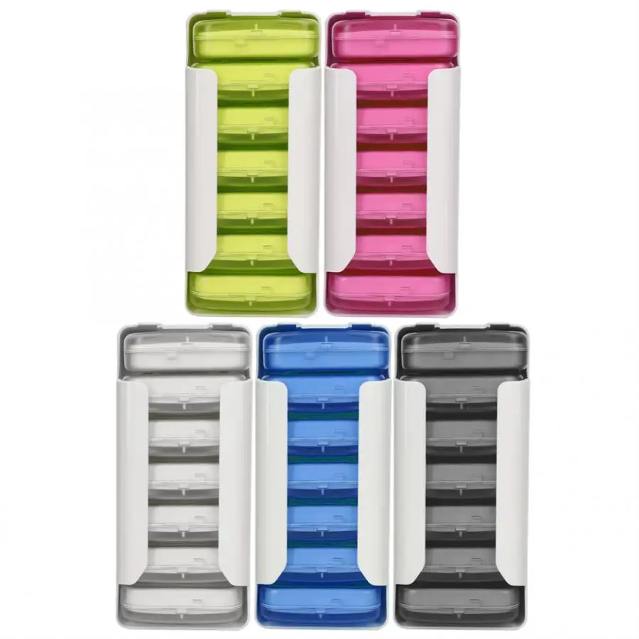 Коробка для хранения держатель с дистанционным управлением 7 слоев Портативный