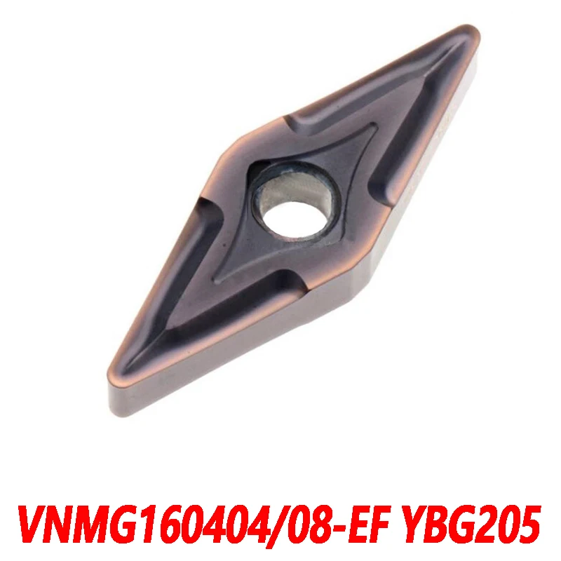 

100% Original VNMG VNMG160404-EF YBG205 160408 10pcs Carbide insert CNC lathe blade Special for stainless steel Processing