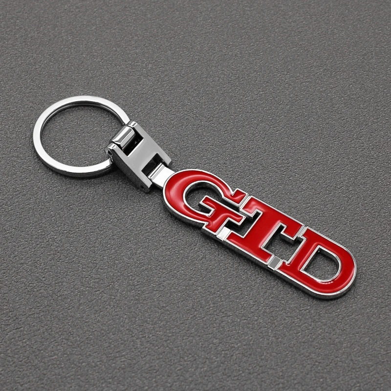 3D металлические эмблемы GTD автомобильный брелок кольца для ключей Volkswagen VW Golf 4 5 6 7