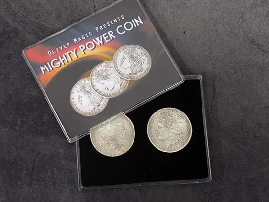 Монета Mighty Power (доллар Моргана) от Оливера волшебные трюки сатге волшебная