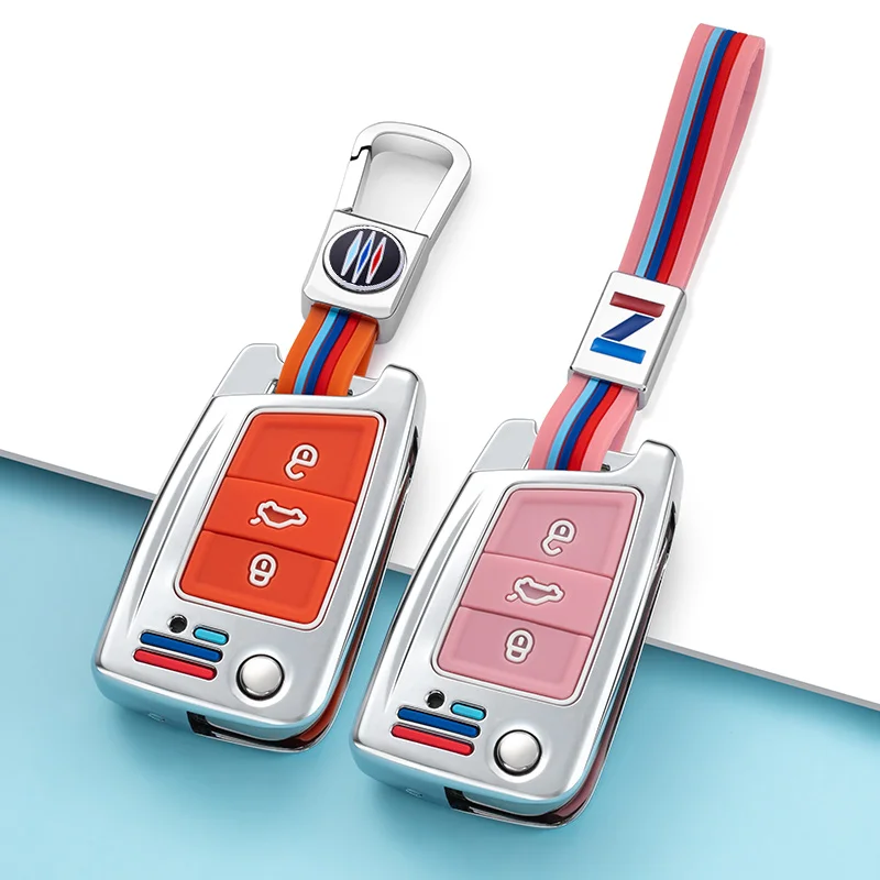 

Color alloy Car Key Cover Remote Protection shell For Volkswagen VW Golf7 mk7 Seat Ibiza Leon FR 2 Altea Aztec For Skoda Octavia