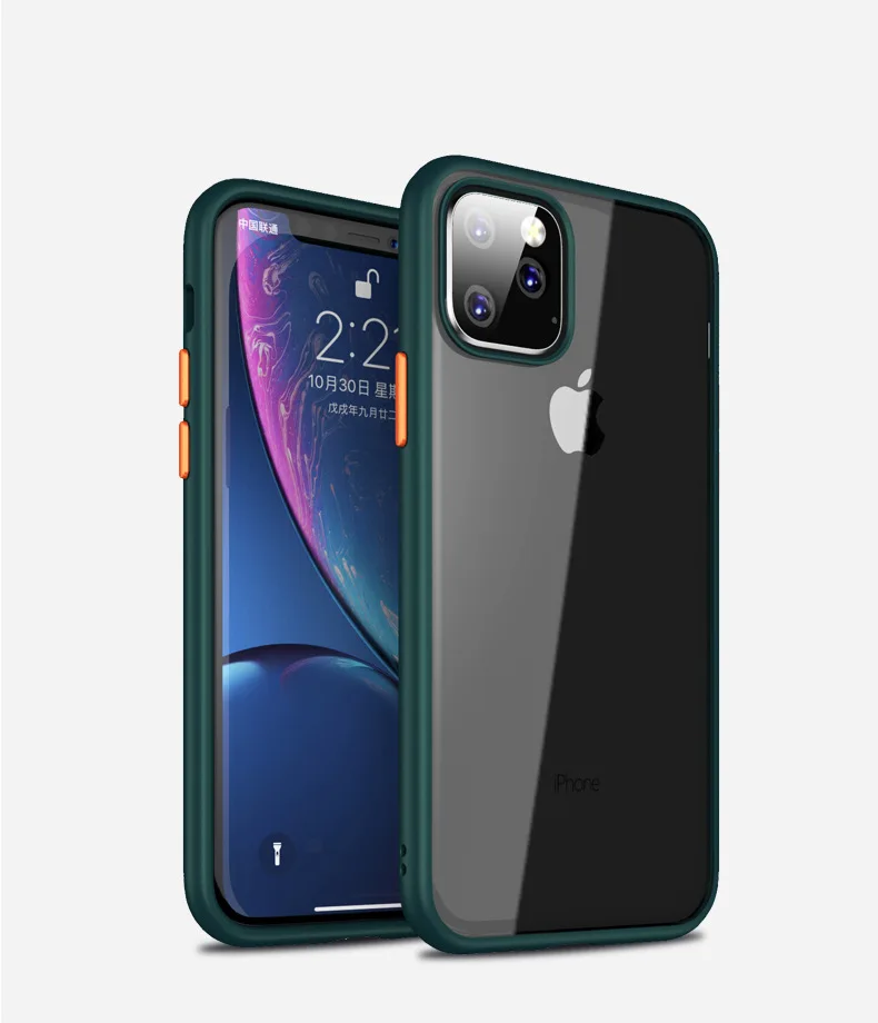 Dark Green 1 Чехол для телефона iphone 11 pro max 5,8& 6,1& 6,5 дюймов Coque роскошный полный Pretection задняя крышка для Apple iphone Xi Funda - Цвет: Dark Green 1