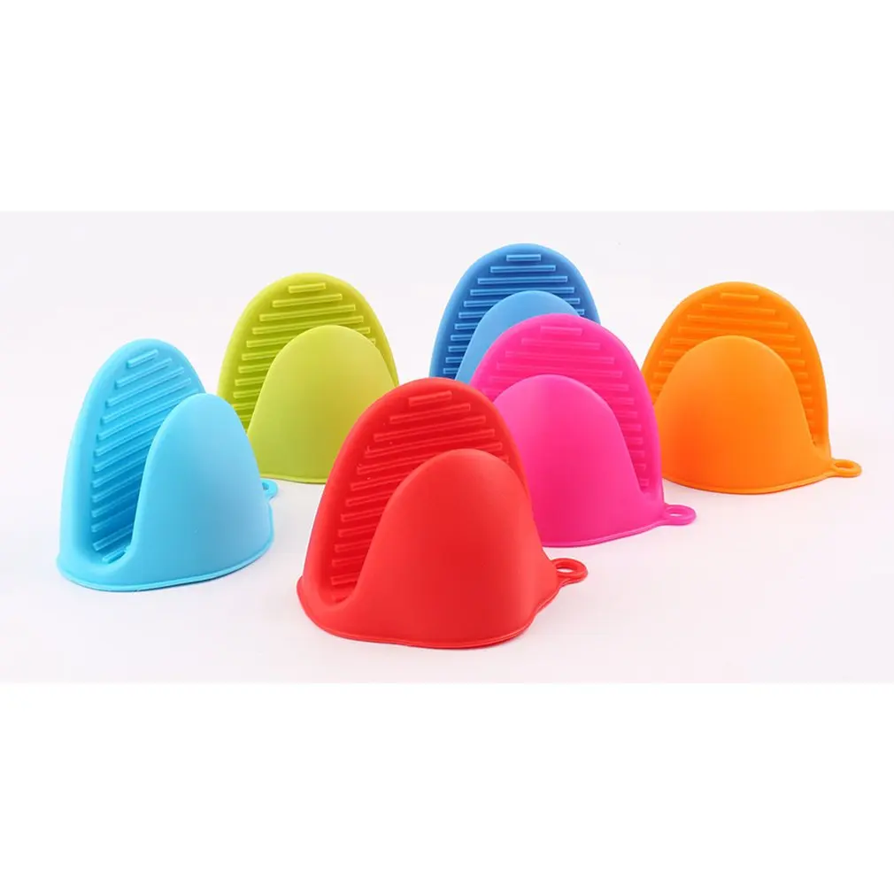 

Silicone anti-scalding gloves dish holder kitchen insulation tray dish bowl baking oven with hand clip