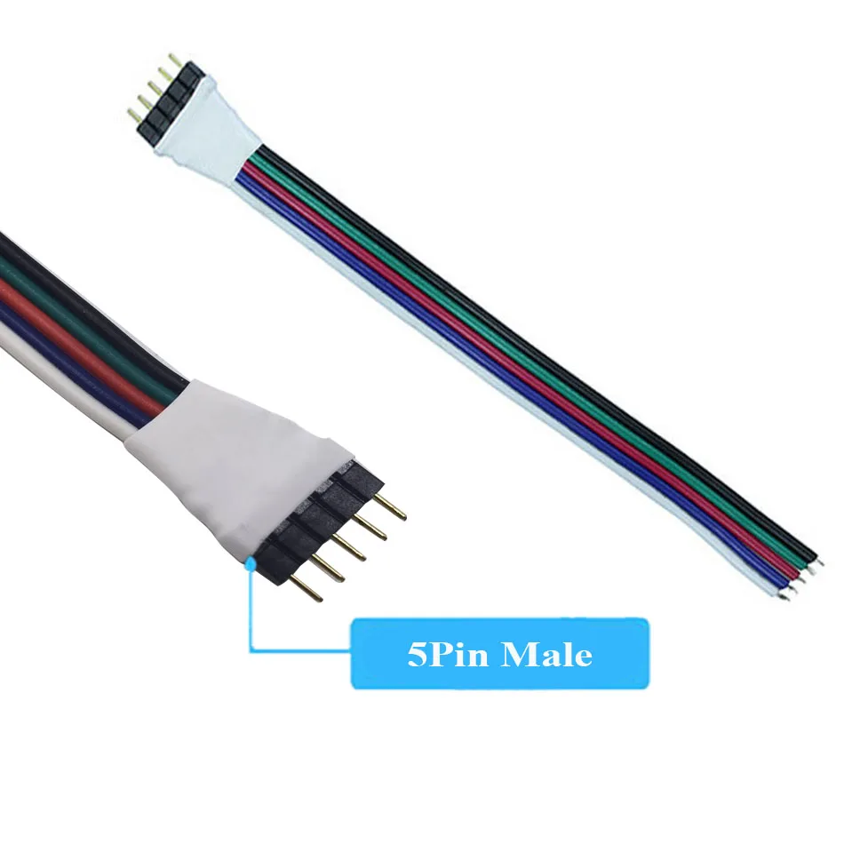 4pin 5pin 6pin мужской женский Регулятор Газа адаптер кабель провод для 5050 3528 SMD RGB/RGBW/RGB +