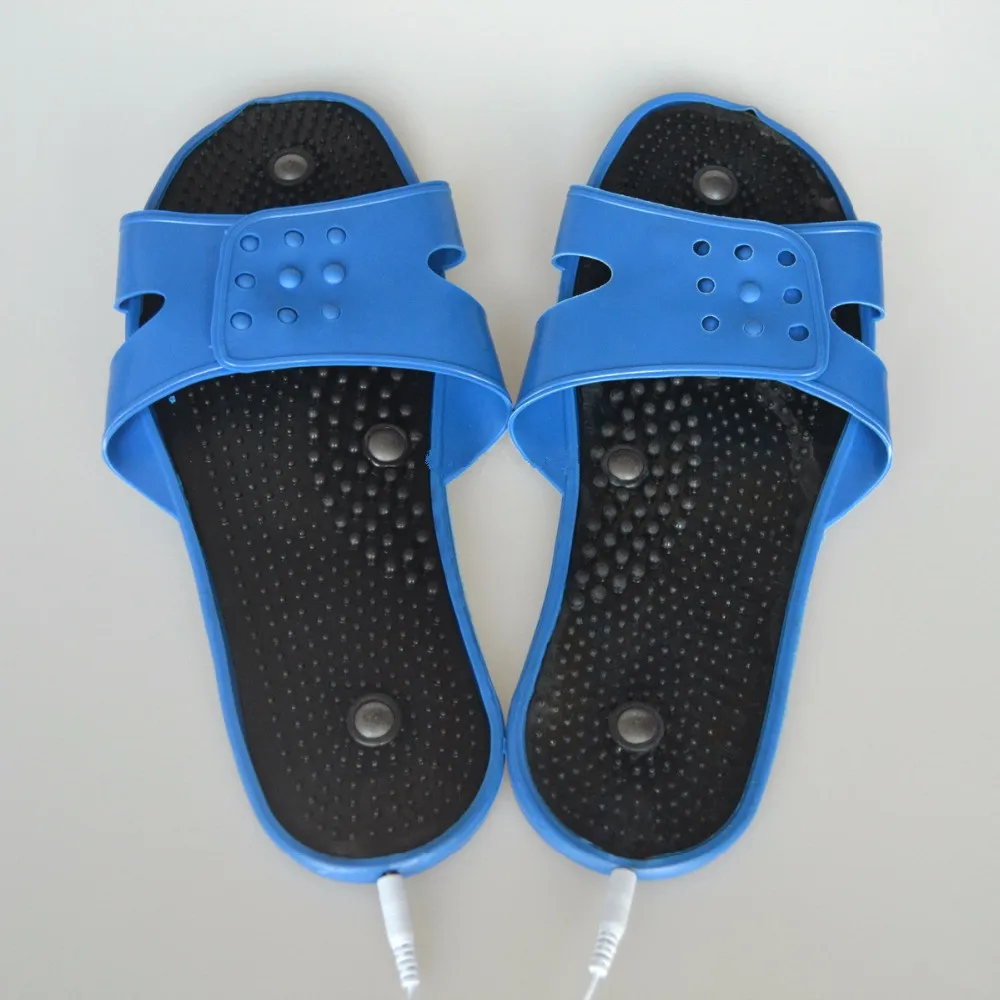 1 пара Резиновые массажные тапочки электрод физиотерапия Акупунктура