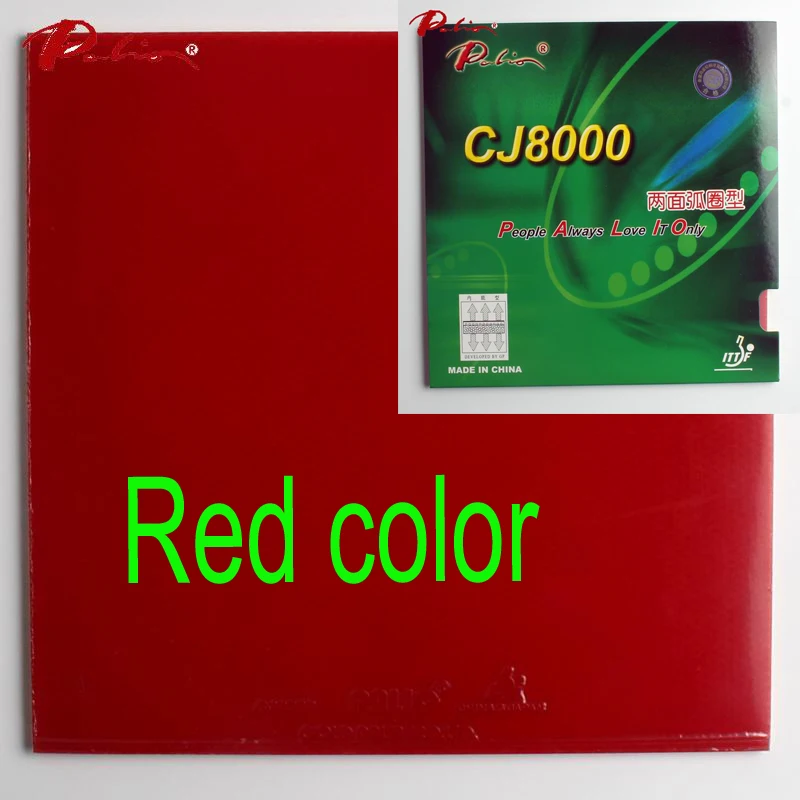 Palio официальный CJ8000 36-38 внутренняя энергия быстрая атака с петлей вяжущая резиновая прыщи для игры в настольный теннис ракетка - Цвет: red