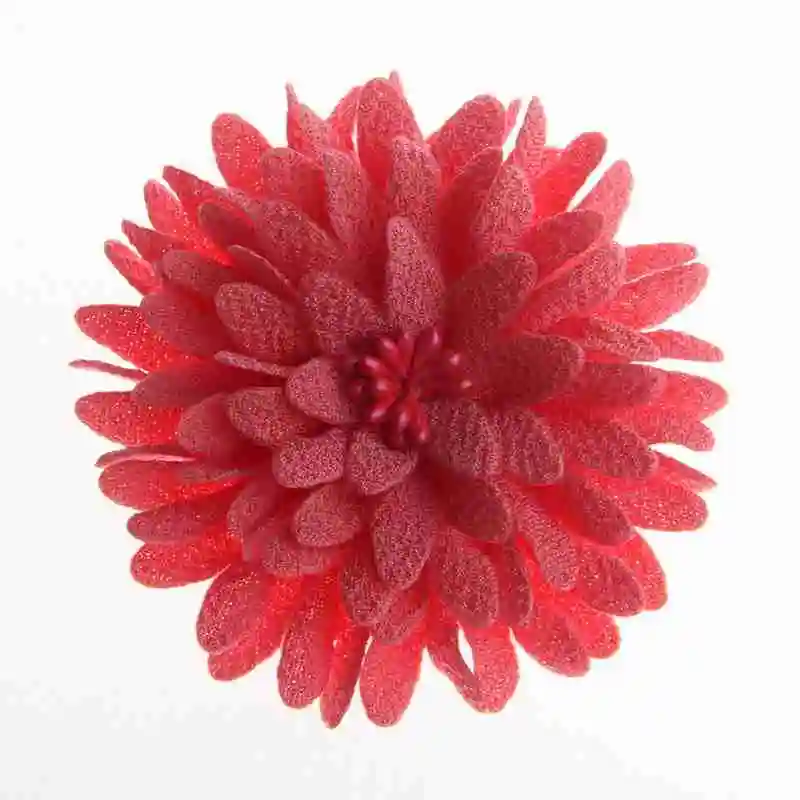 Watermelon 50 шт. 7,5 см " модная кружевная ткань цветы для бутика повязки шифоновые головные уборы Свадебные украшения для волос без бантов - Цвет: Watermelon