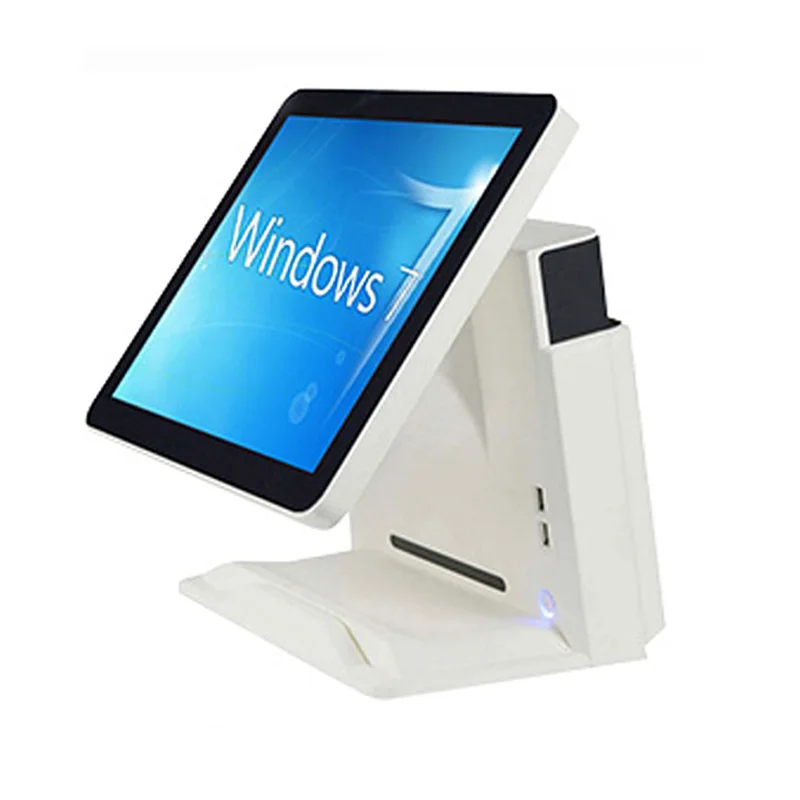 Весь набор 15 дюймов двойной экран POS системы со сканером/принтер/денежный ящик