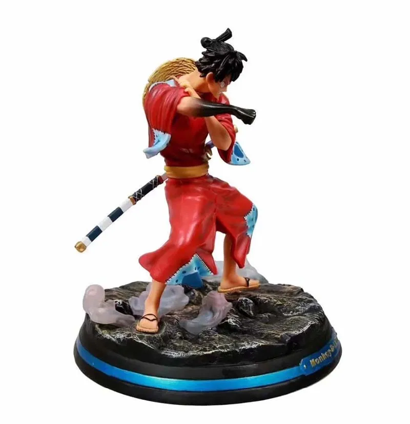

ONE PIECE Action Figure Kimono Monkey D. Luffy Model Toys