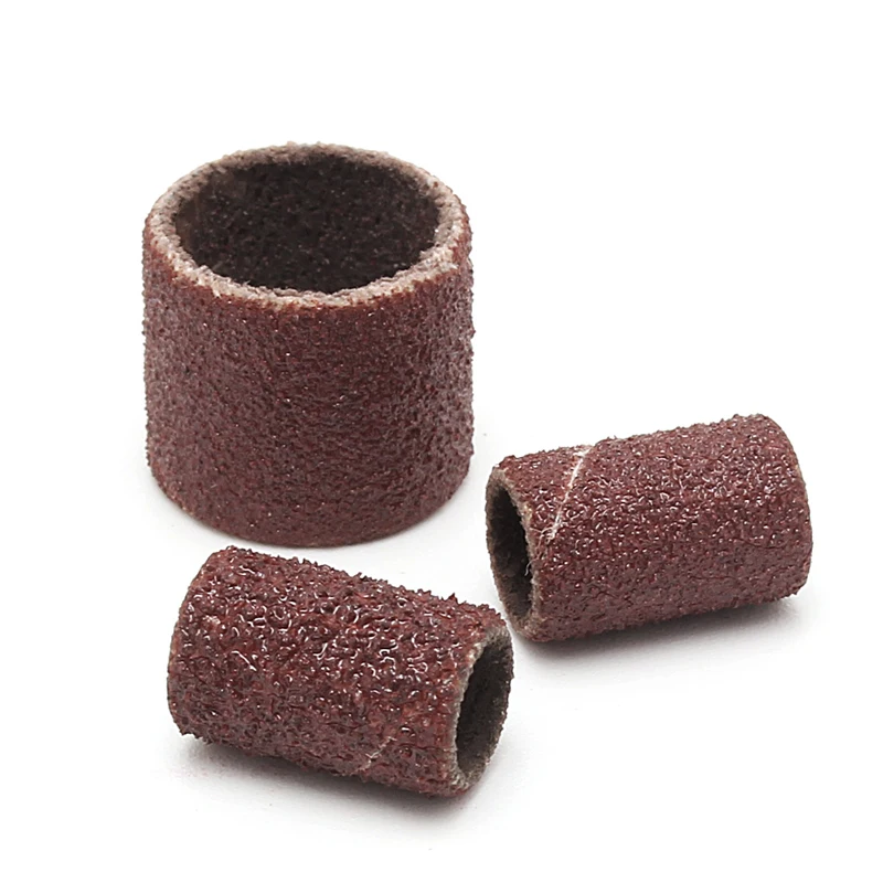 

100pcs Sanding Sleeves 2 Mandrels Grind Polishing Sandpaper Circle Electric Tool Y51B