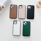 Роскошный однотонный чехол Qianliyao для телефона iPhone 13 11 12 Pro Max XR XS Max X 7 8 Plus SE 2020, кожаный жесткий чехол-накладка