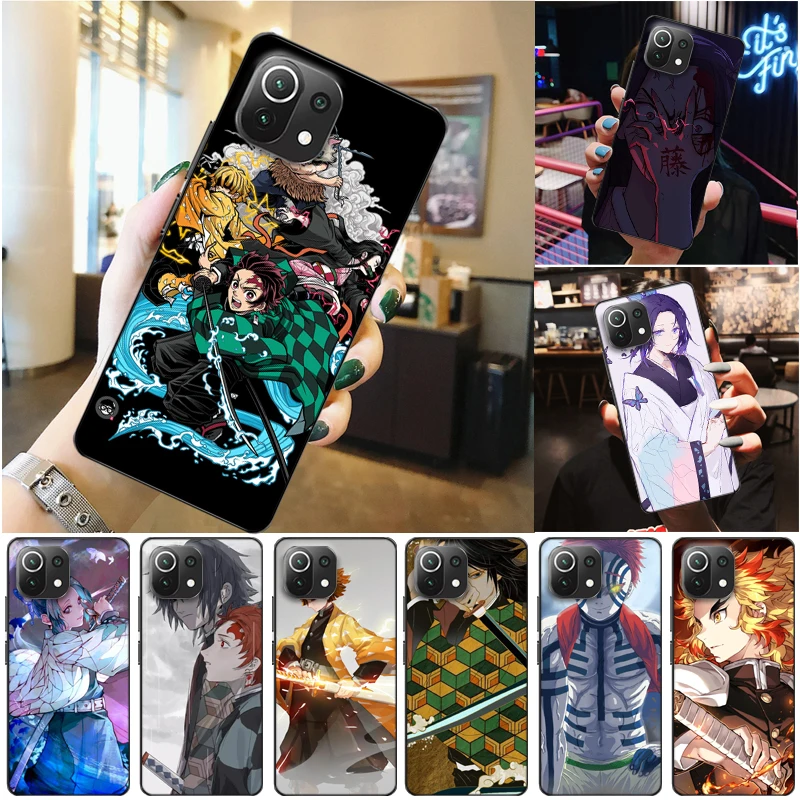 

Demon Slayer Kamado Nezuko Kimetsu No Yaiba Agatsuma Zenitsu Kamado Tanjirou Phone Case For Xiaomi 11 Lite Pro Ultra Funda