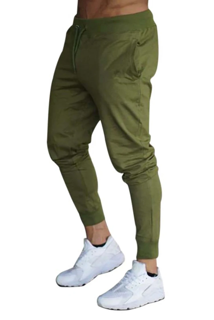 

Casual black men's casual pants slim-fit sports pants men's cotton running sports casual pants gym trousers