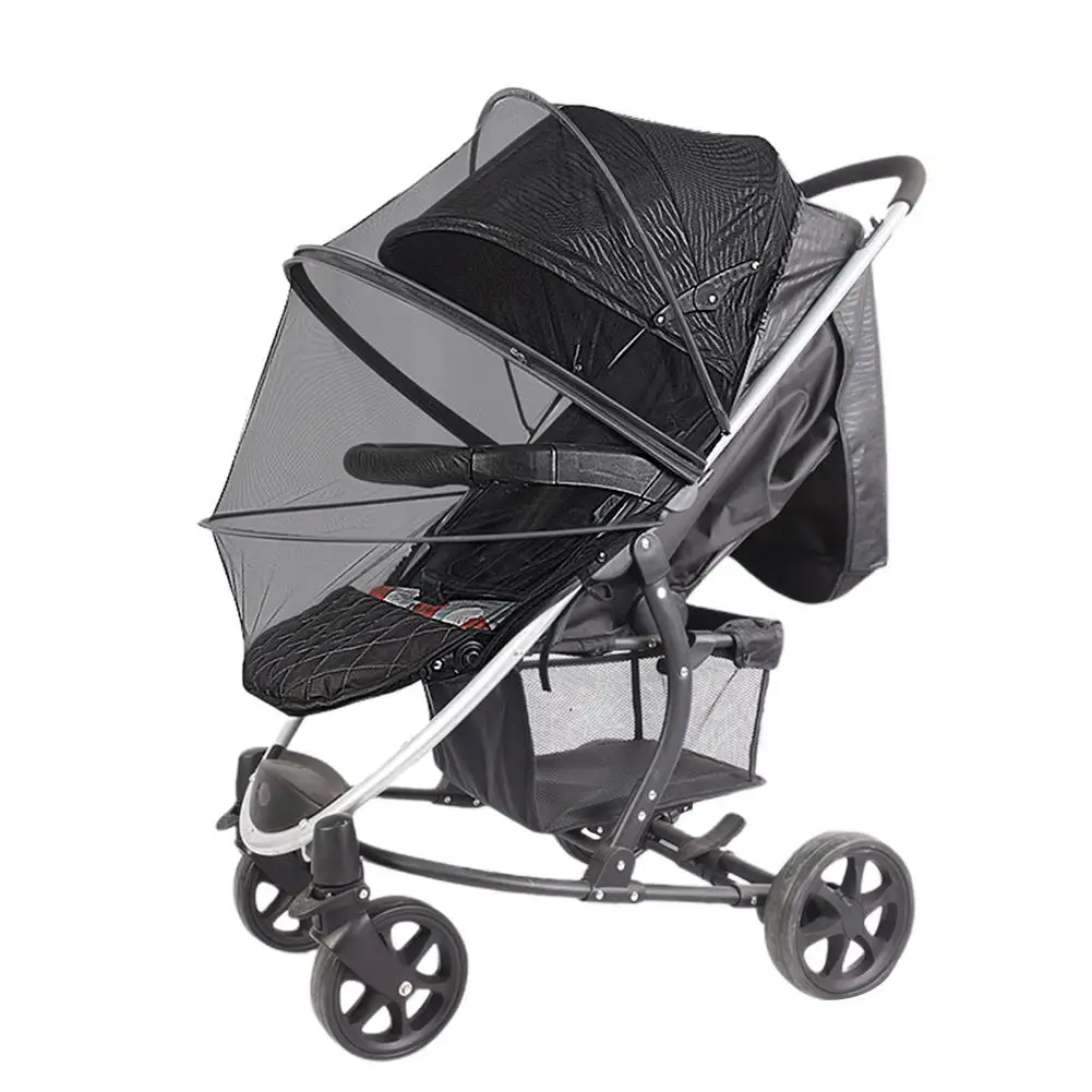 Car Seats Foldable Two-way Zippered Mesh Mosquito Net Stroller Accessories
